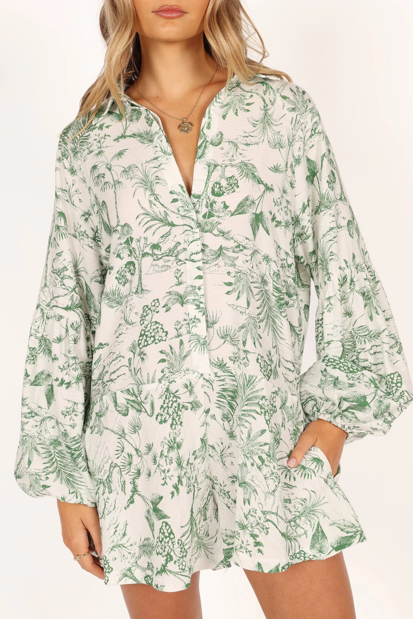 Elsa Romper Green