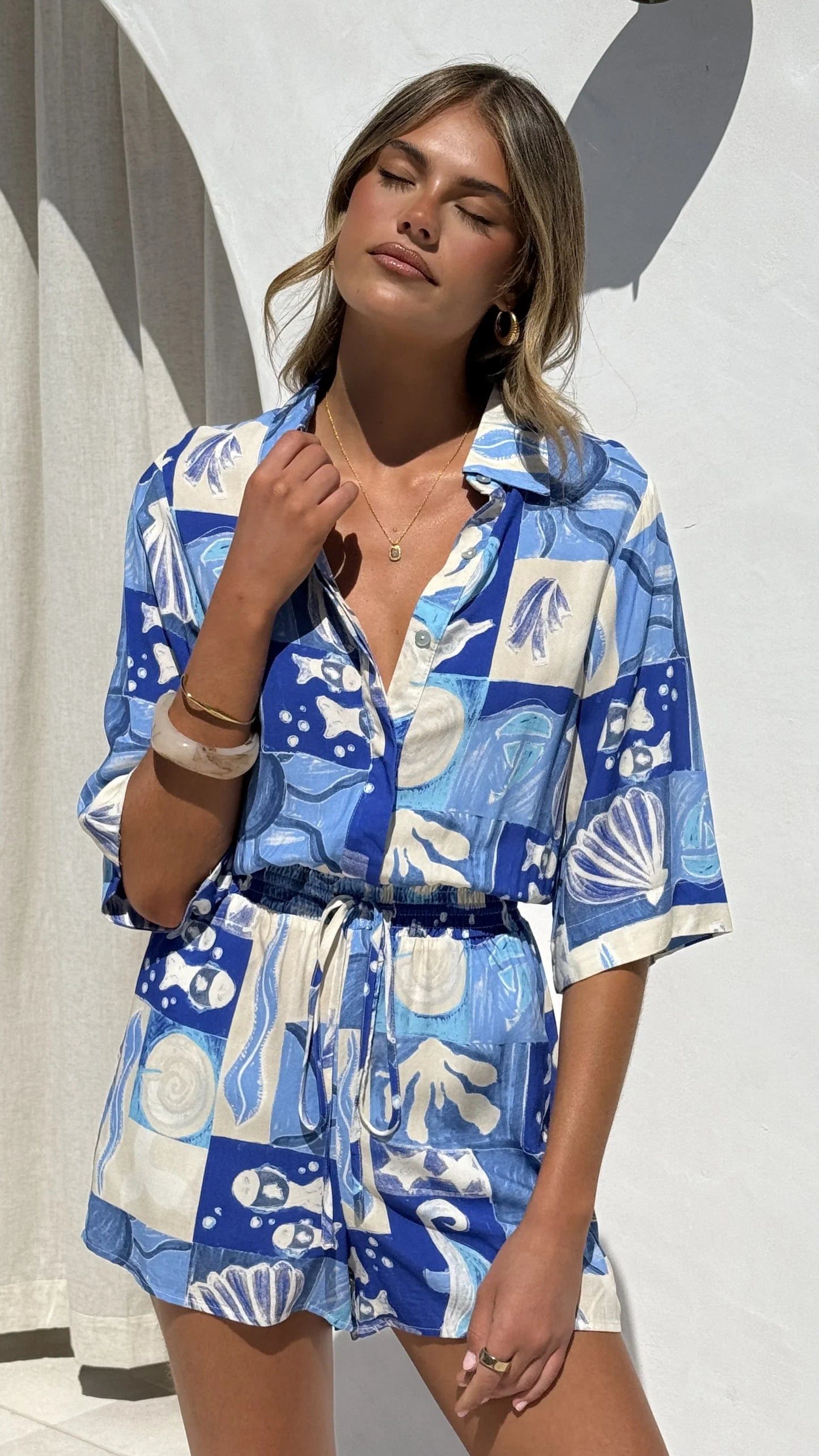 Silla Playsuit Ocean Mirage