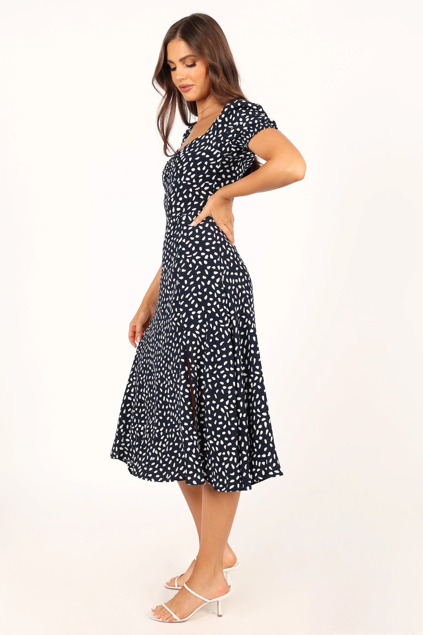Franklin Dress Navy Print