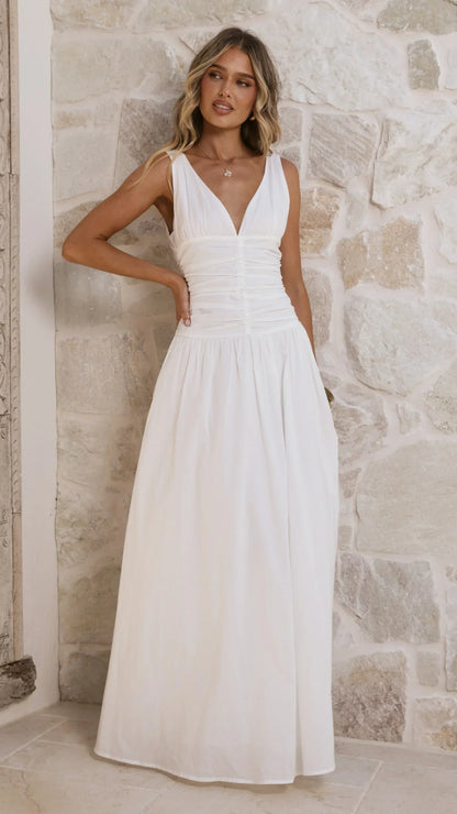 Sanya Maxi Dress White