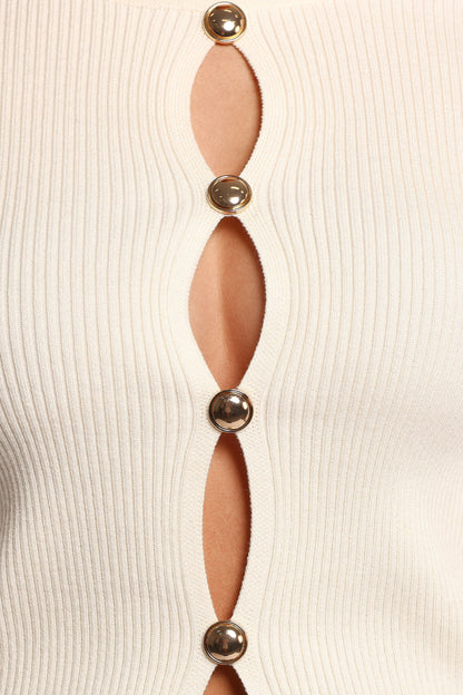 Rosienna Knit Top Cream