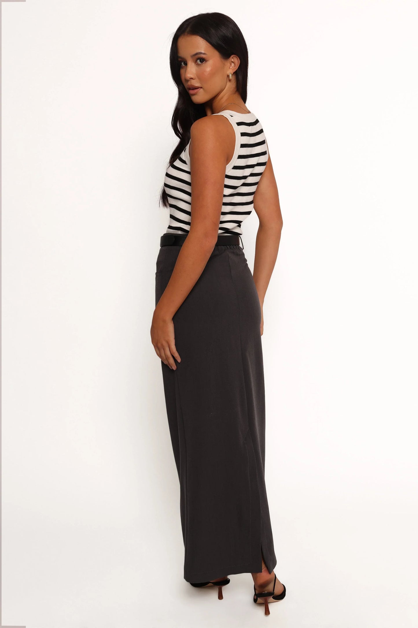 Chicca Maxi Skirt Grey