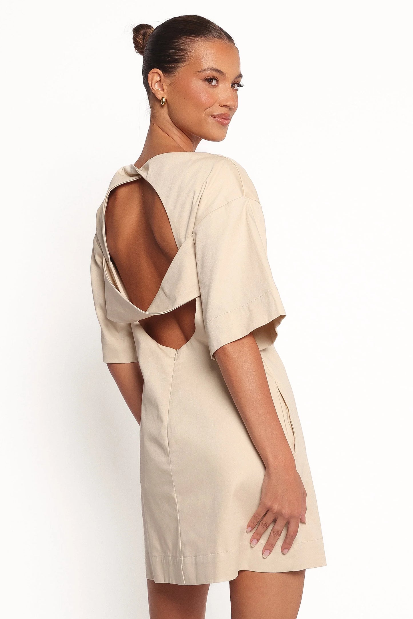 Thorne Mini Dress Beige