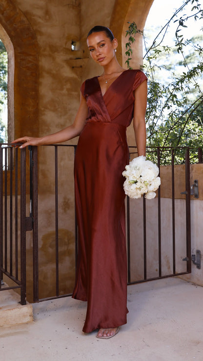 Selma Maxi Dress Rust