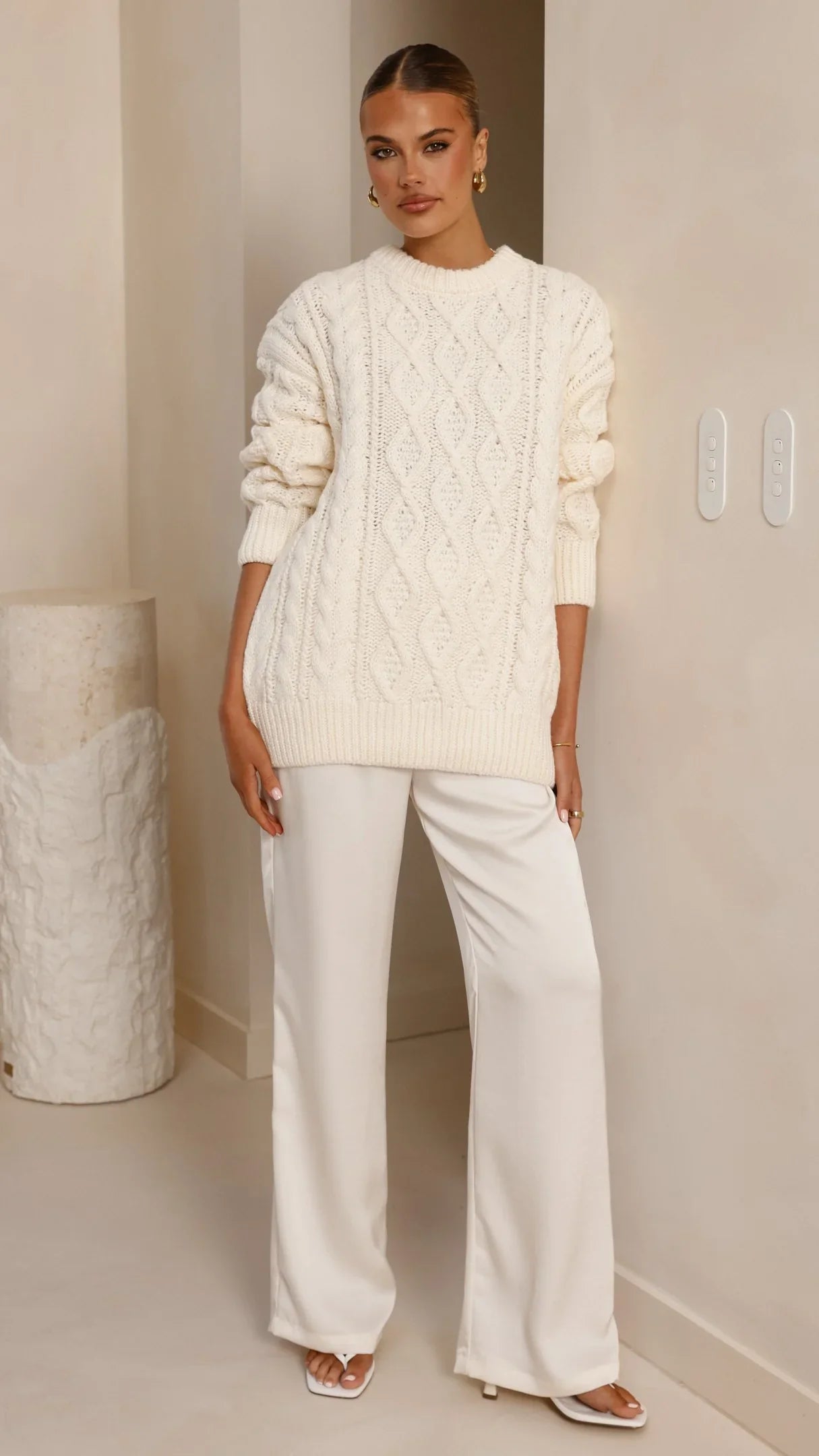 Valentina Knit Sweater Cream
