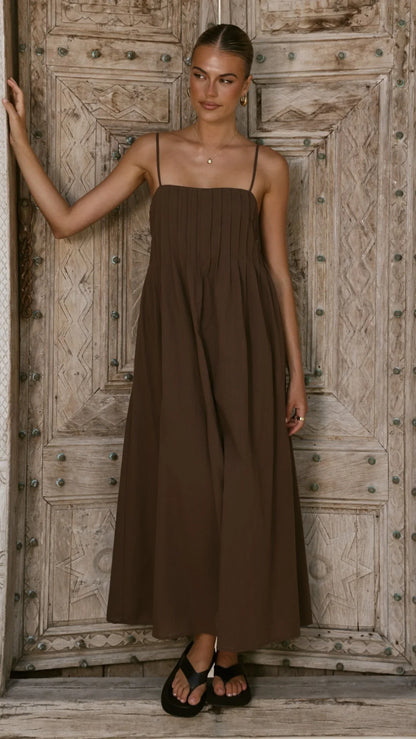 Stayla Maxi Dress Chocolate
