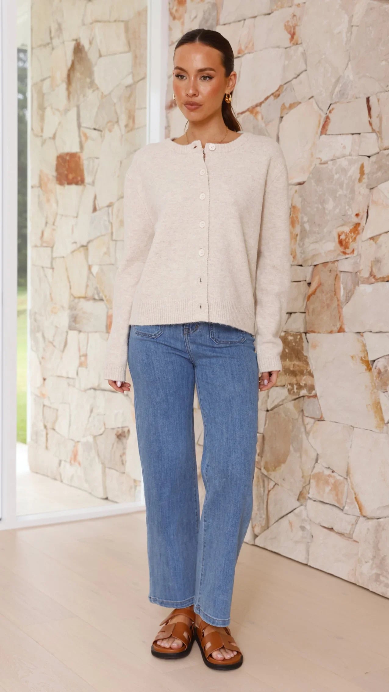 Carinna Knit Jumper Beige