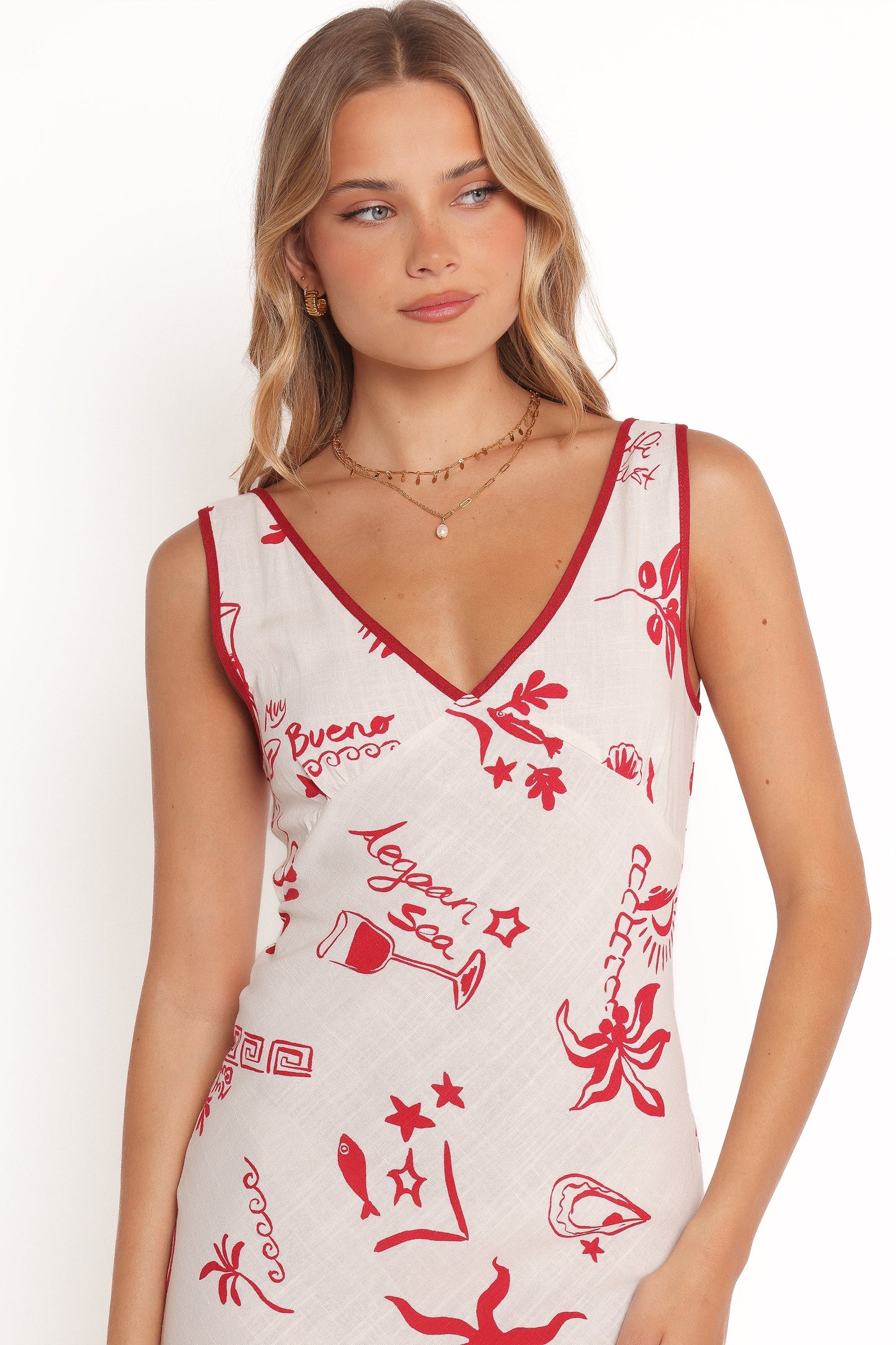 Fleur Mini Dress Red
