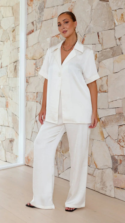 Imogen Button Shirt Cream