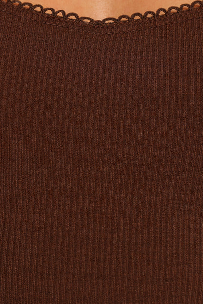 Verona Knit Top Brown
