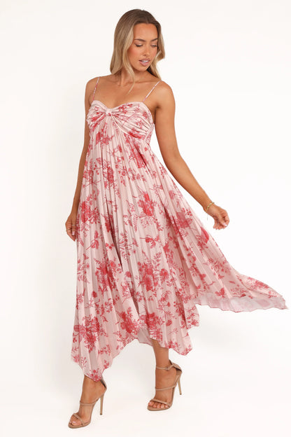 Vikki Dress Red Floral