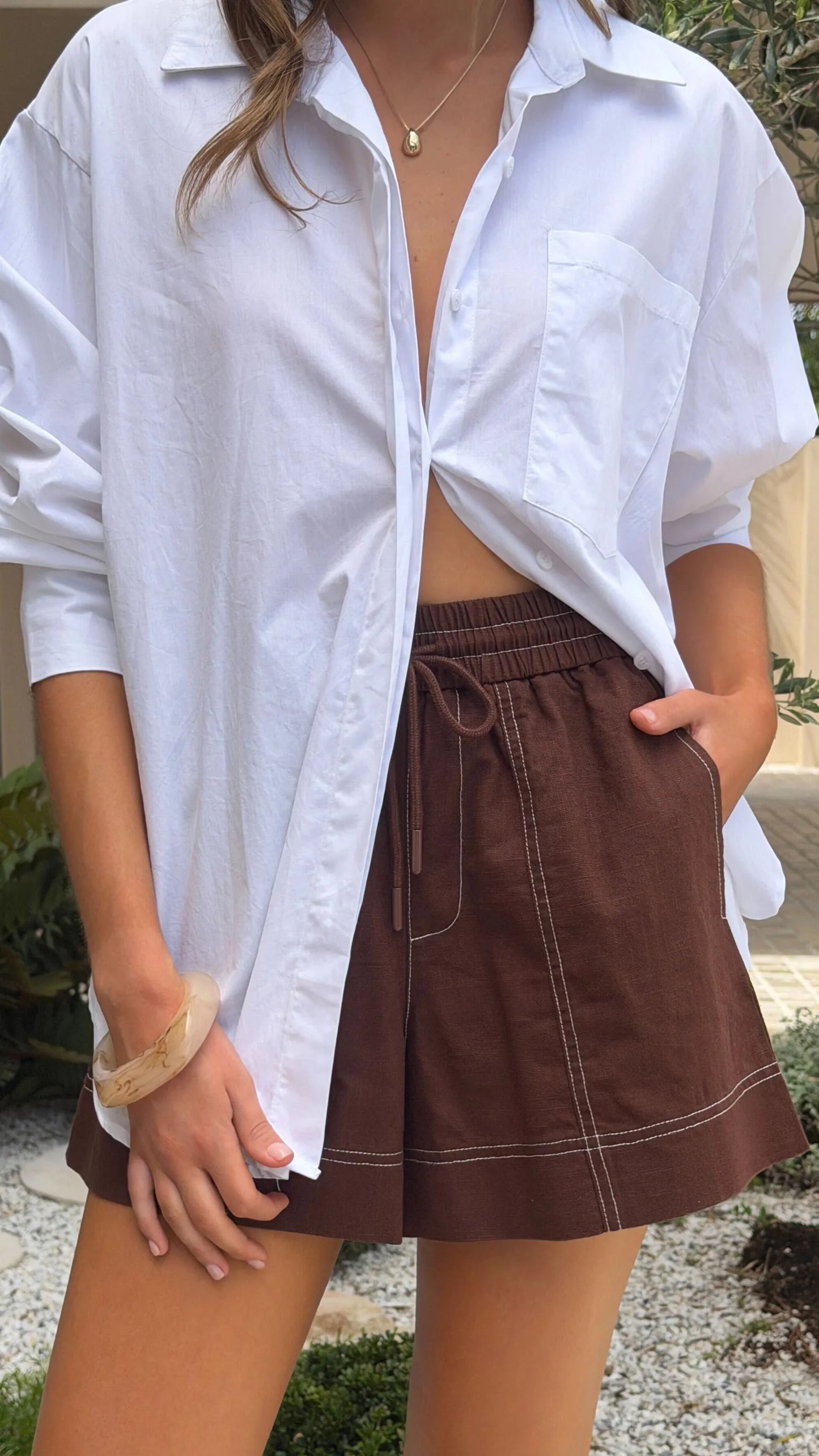Zinna Shorts Chocolate