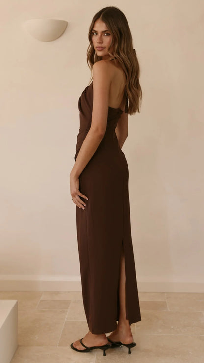 Dita Maxi Dress Chocolate