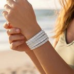 Leather Rhinestone Bracelet