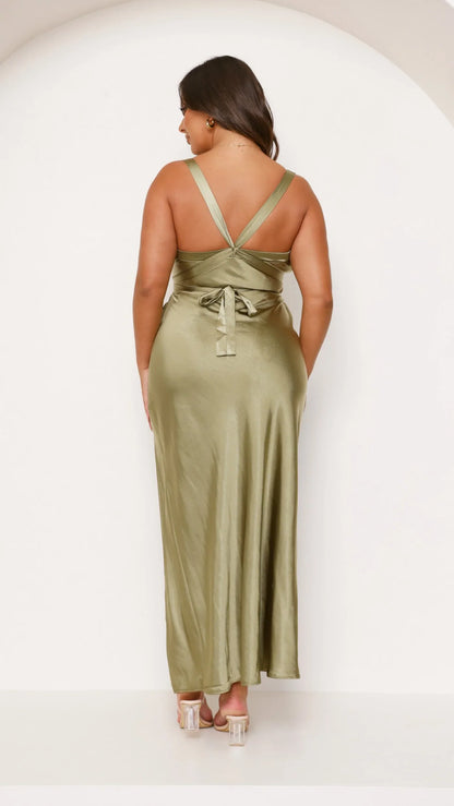 Zendaya Maxi Dress Olive