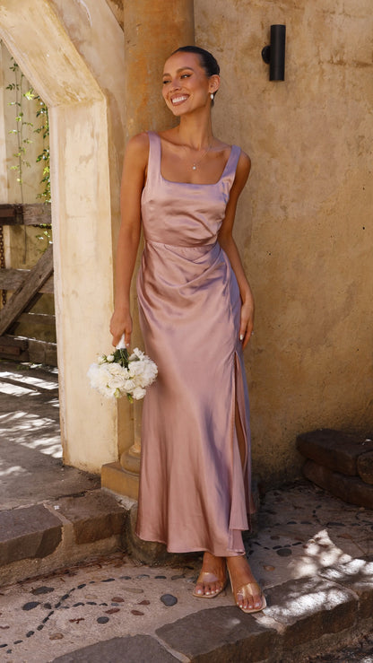 Alaria Maxi Dress Dusty Pink