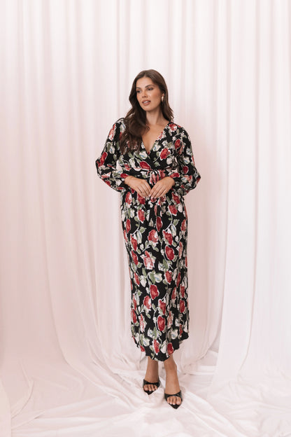 Minelli Pleat Midi Skirt Black Rose