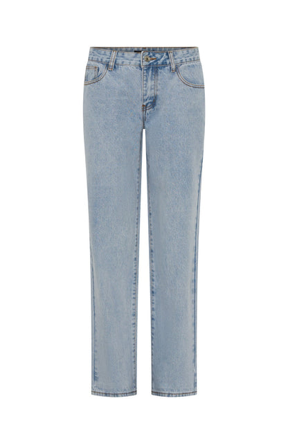 Bring The Style Low Rise Wide Leg Jeans Glacier Blue