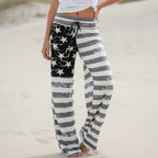 Boho American Flag Wide Leg Lounge Pants