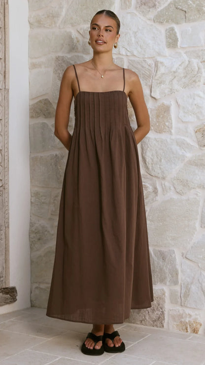 Stayla Maxi Dress Chocolate