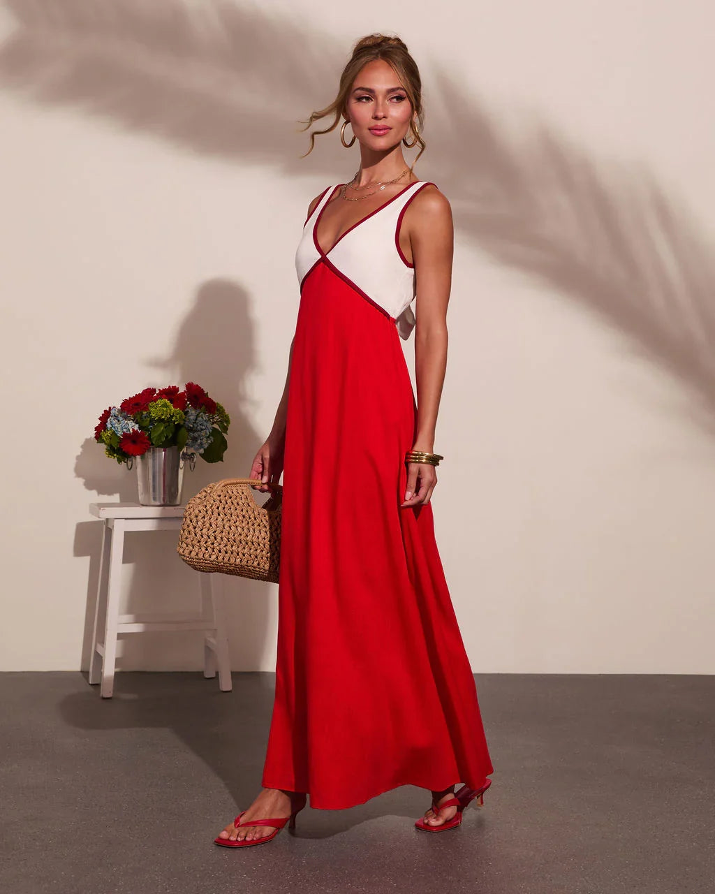 Alexandrea Colorblock Maxi Dress