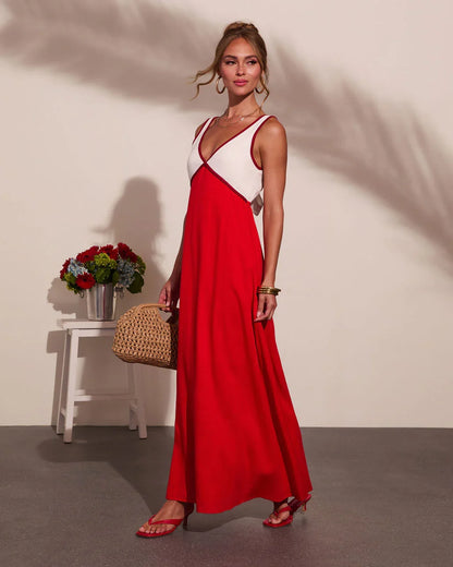 Alexandrea Colorblock Maxi Dress