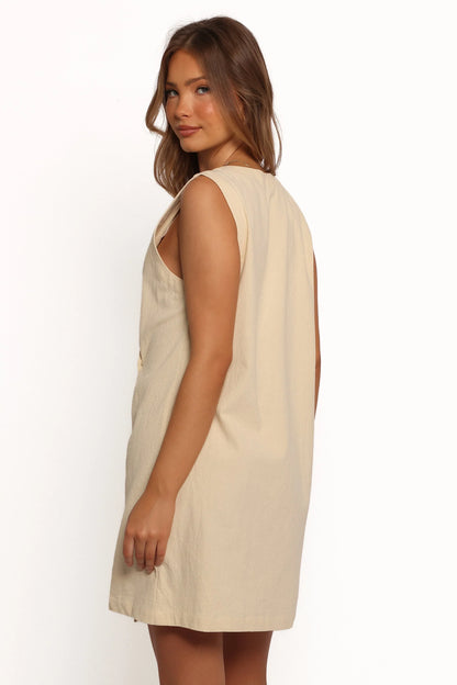 India Mini Dress Butter Yellow