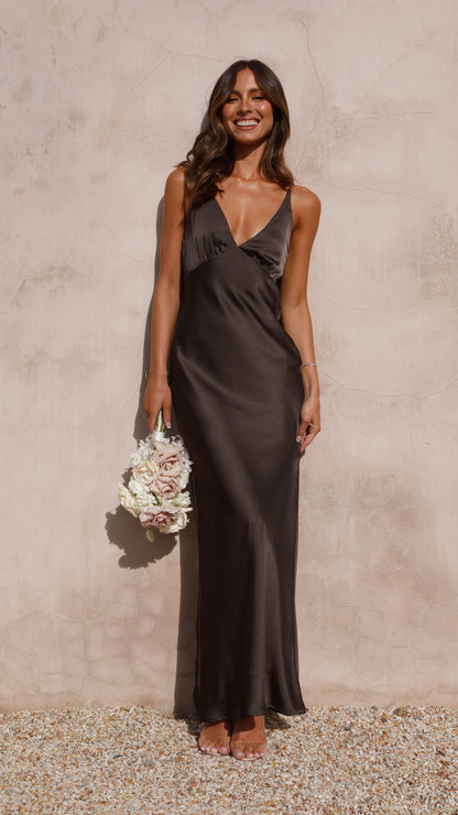 Ziah Maxi Dress Espresso