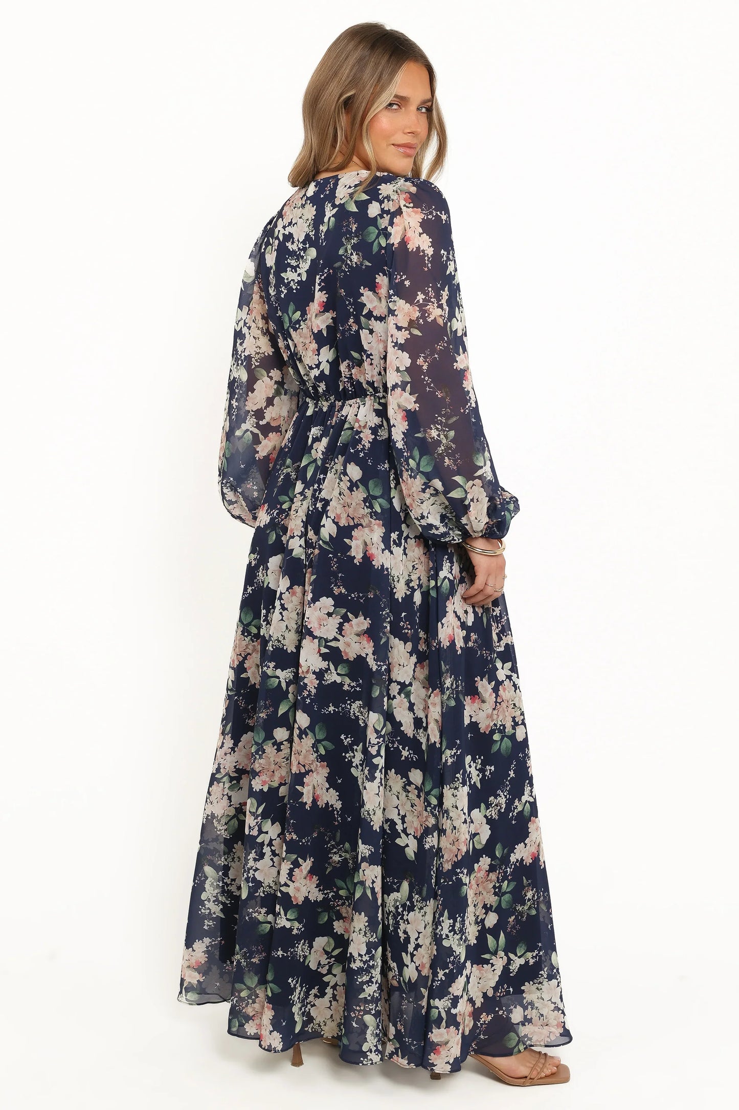 Anisa Maxi Dress Navy Floral