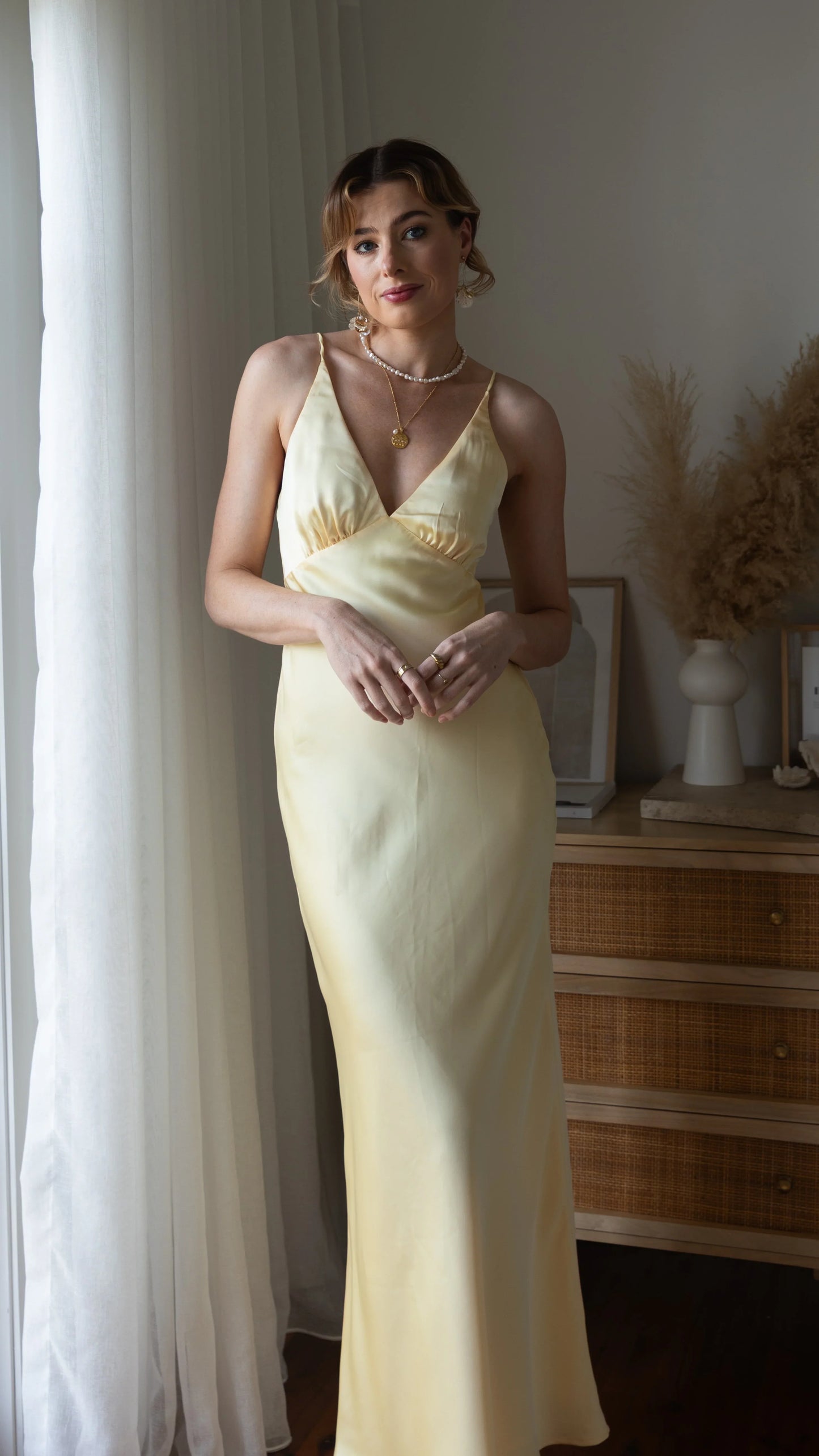 Ziah Maxi Dress Lemon