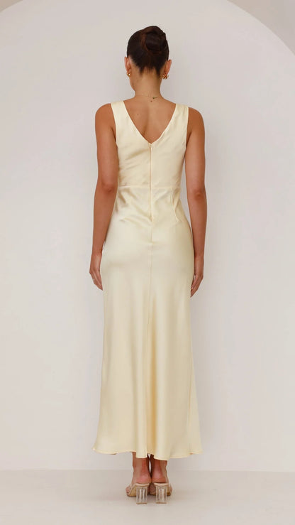 Taylor Maxi Dress Lemon