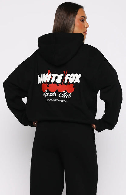 Club 14 Cassie Boxy Hoodie Black