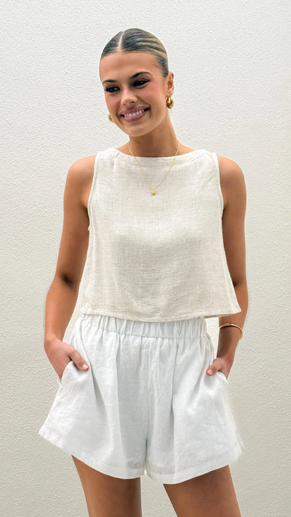 Persephone Crop Top Natural