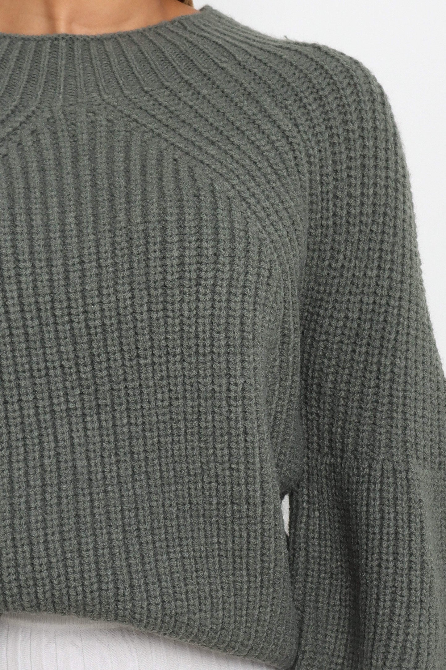 London Knit Sweater Emerald
