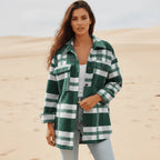 Bohemian Plaid Flannel Jacket