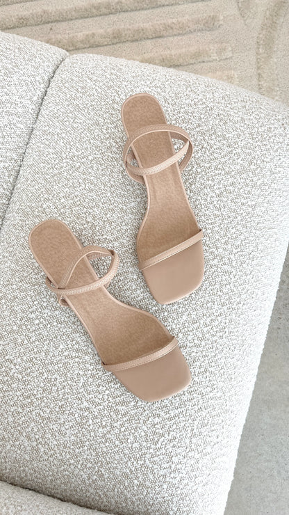 Balton Mule Heels Nude