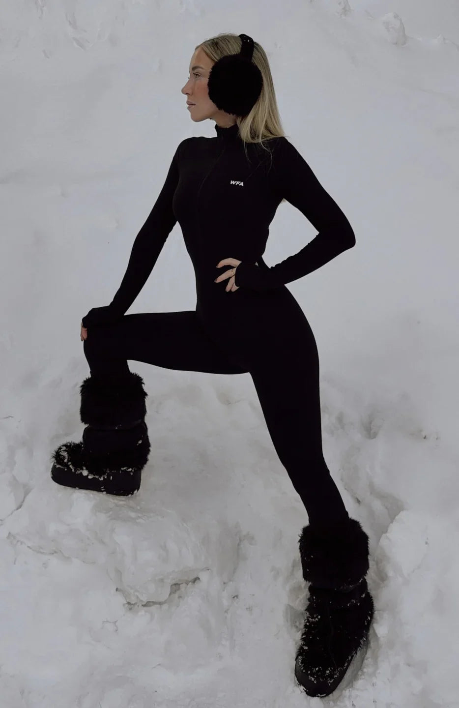 Exceed Long Sleeve Jumpsuit Black