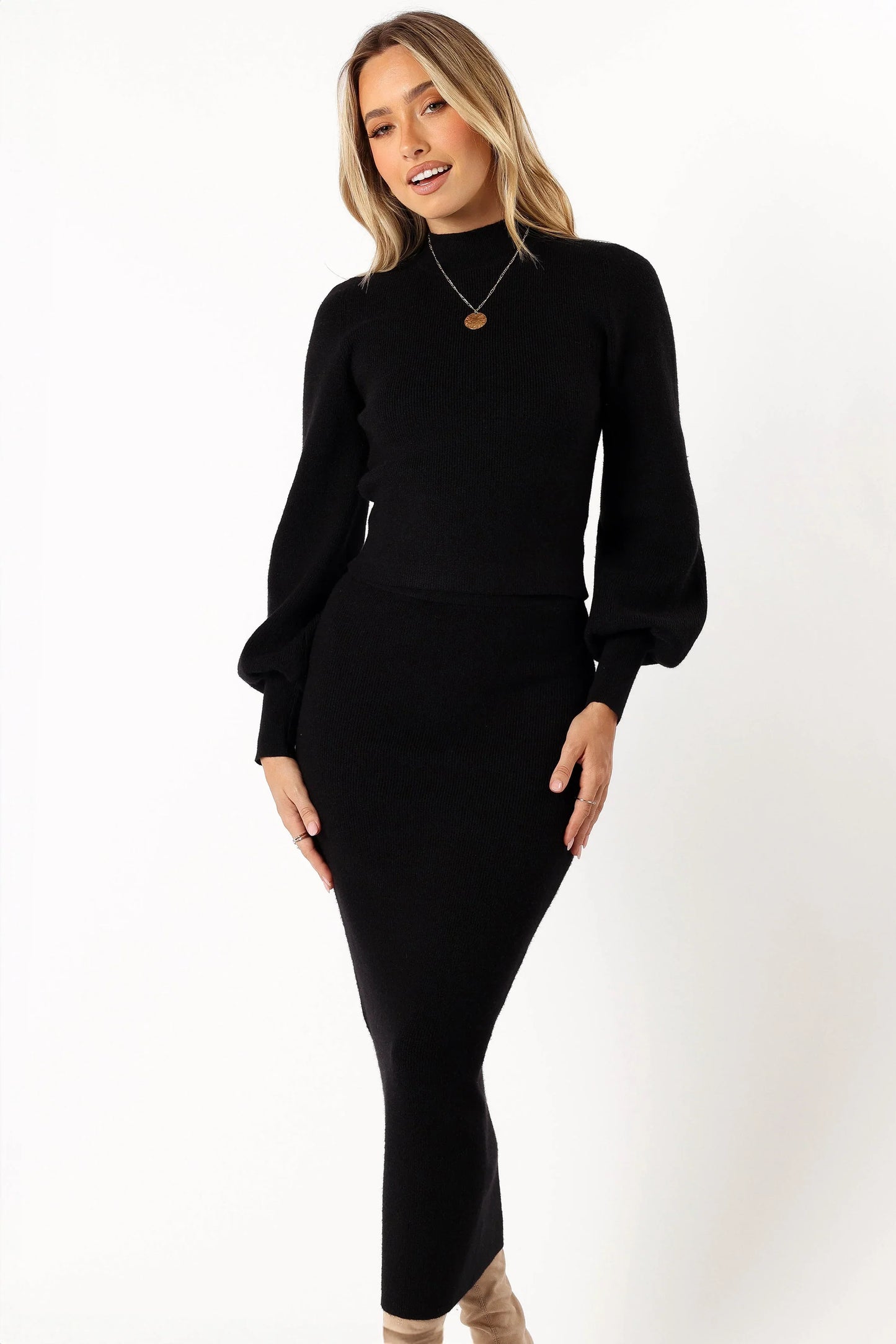 Tilbury Knitted Set Black