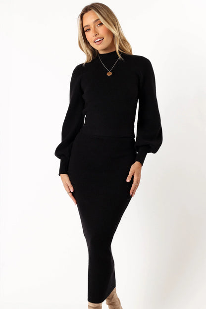 Tilbury Knitted Set Black