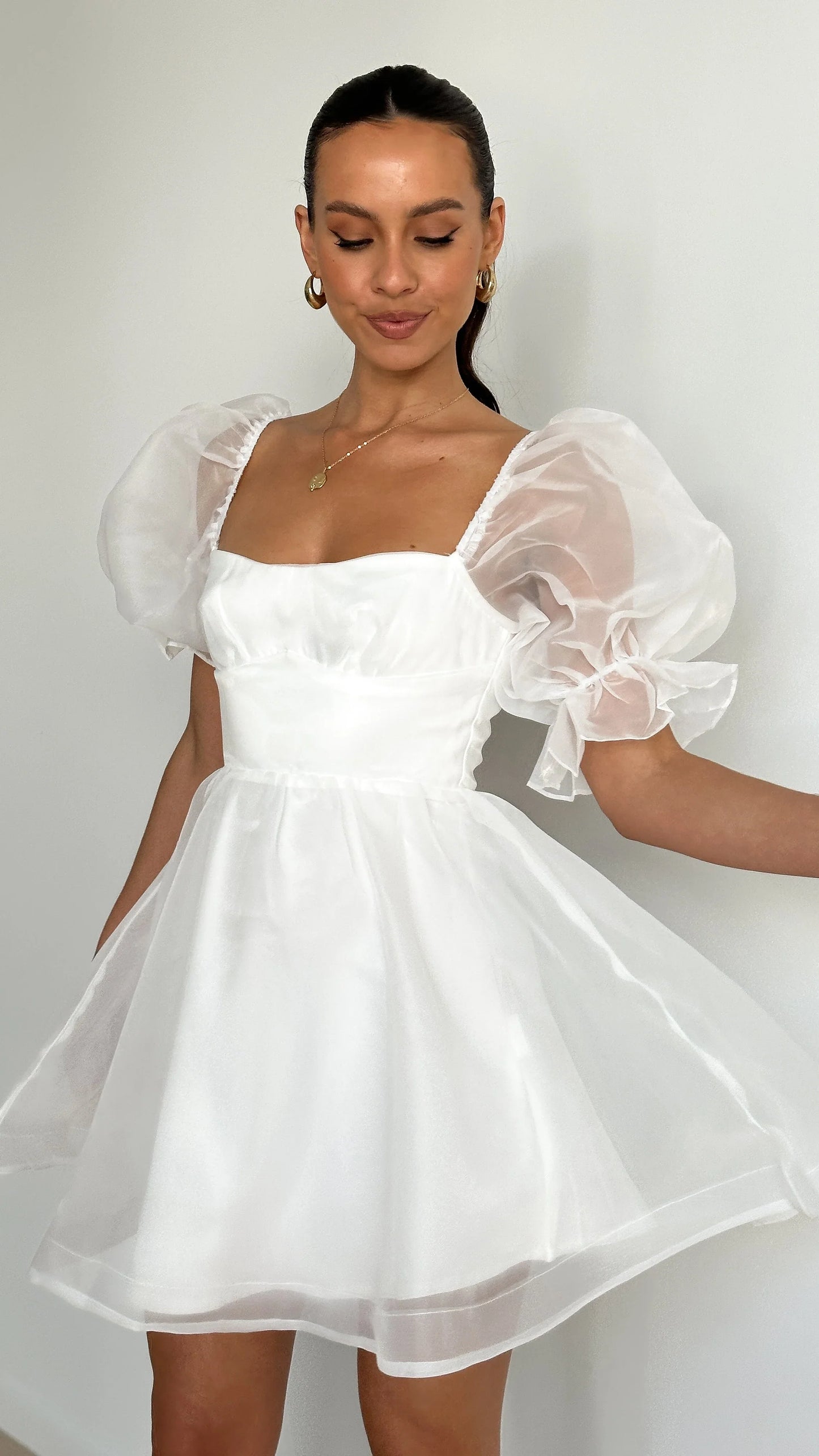 Lakeithia Mini Dress White