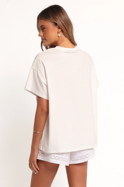 The Tropics Graphic Tee White