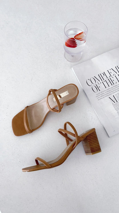 Balton Mule Heel Sugar Brown Natural