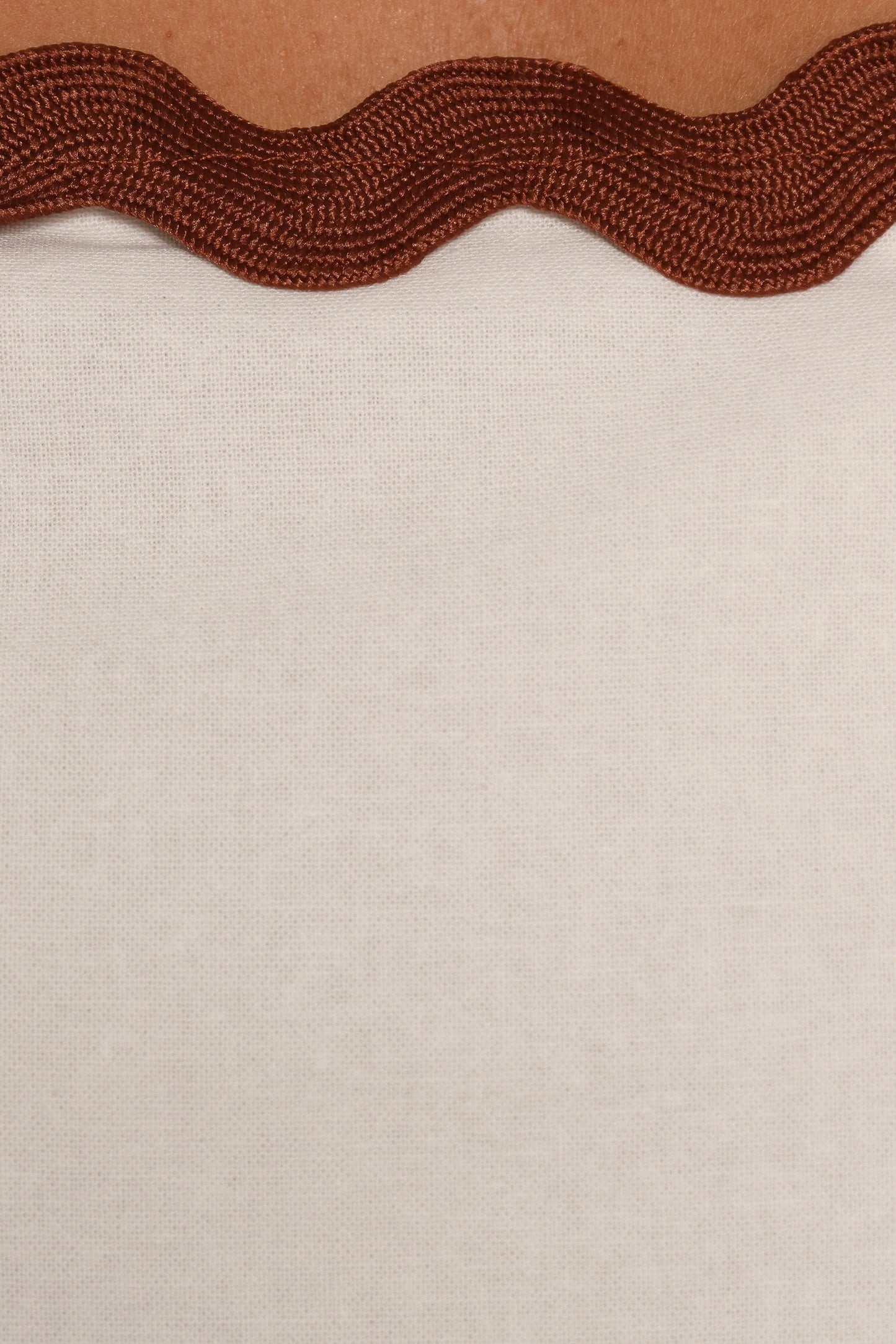Mollymook Top White Tan