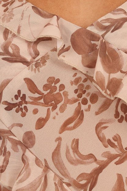 Gabrielle Ruffle Top Wild Orchid