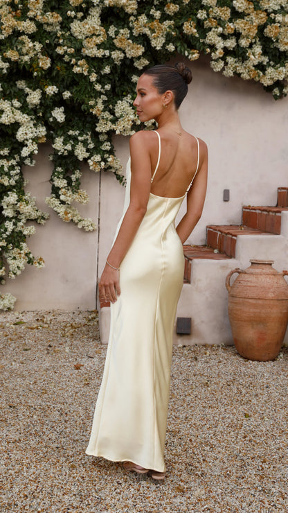 Willow Maxi Dress Lemon