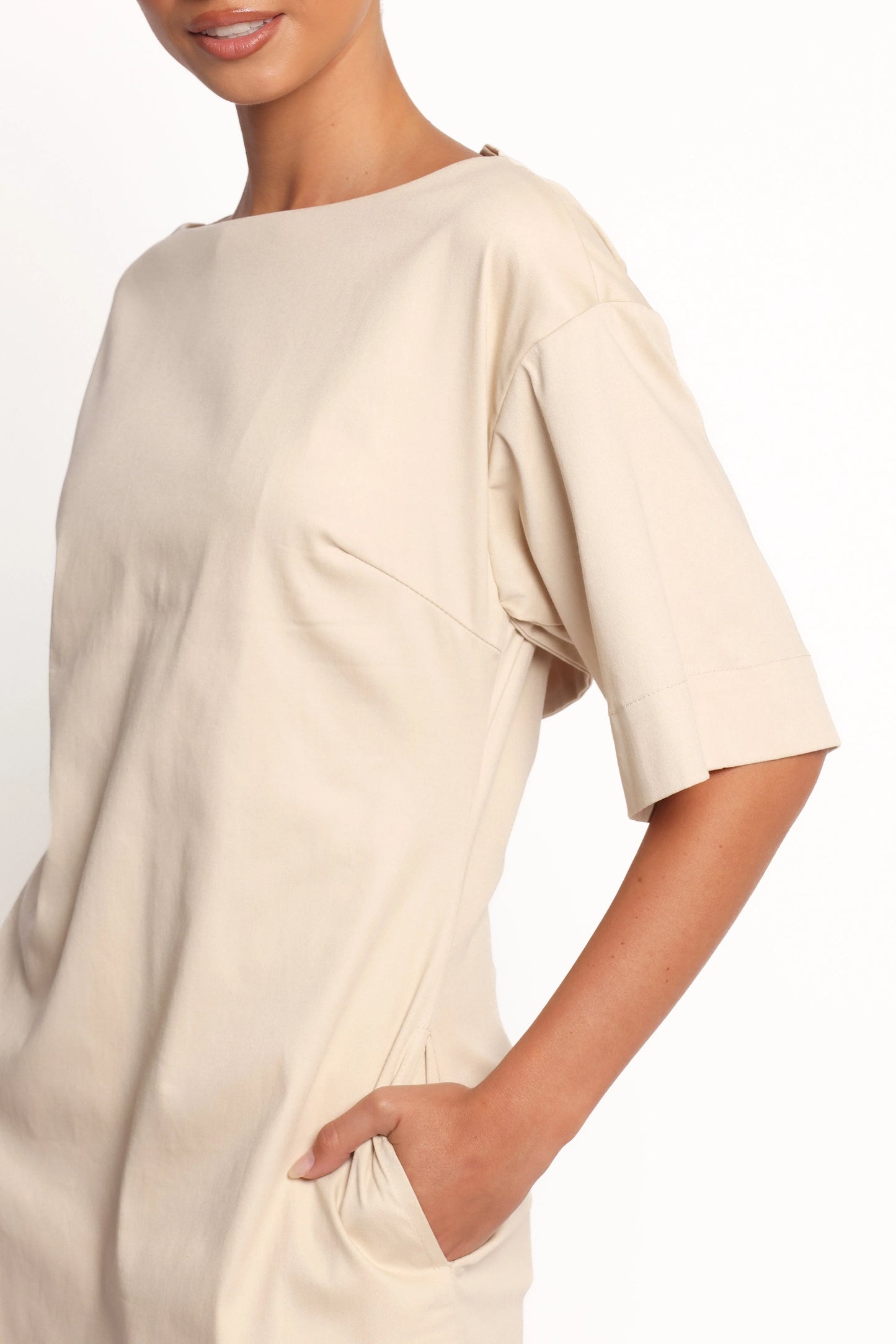 Thorne Mini Dress Beige