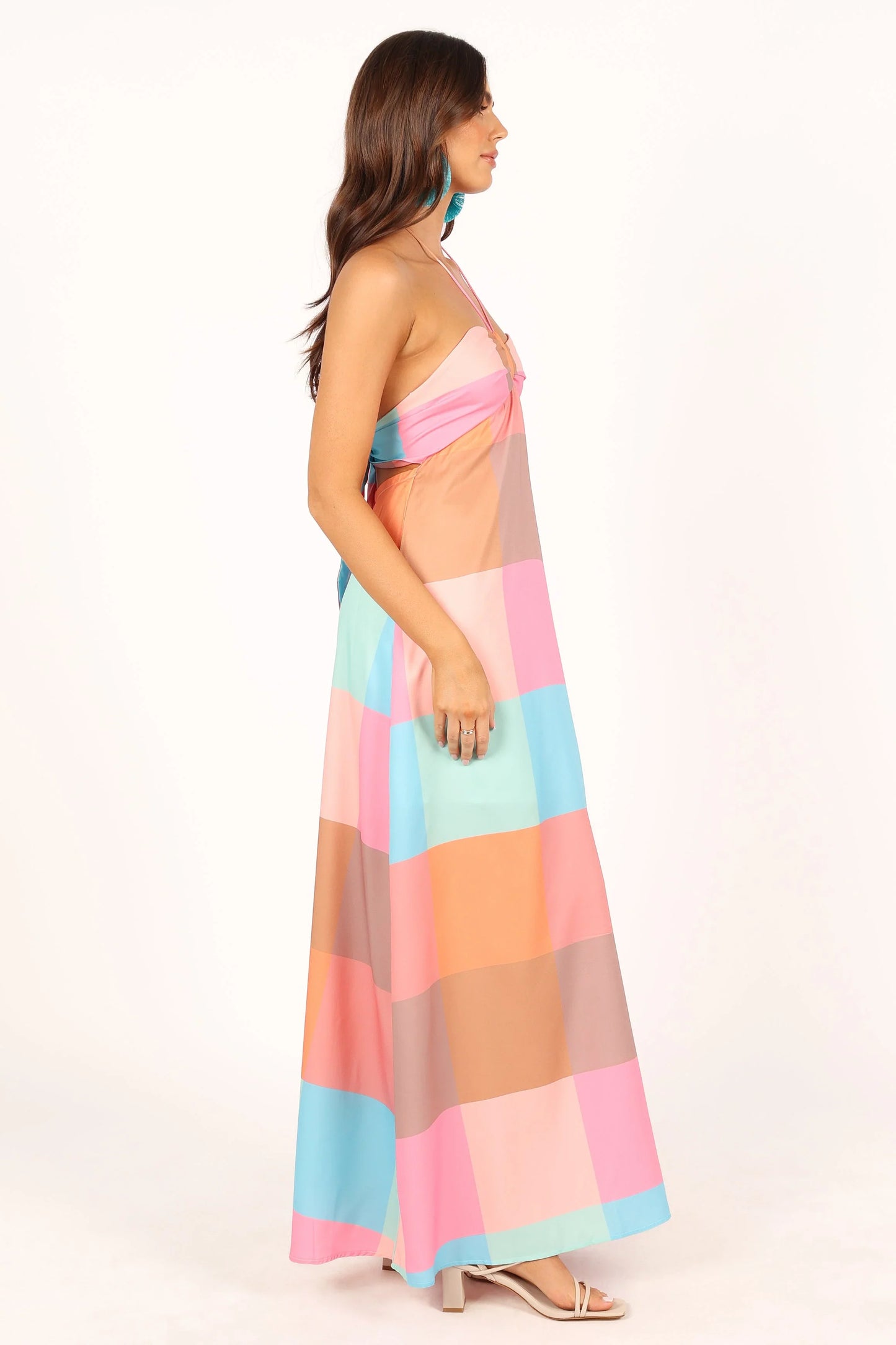 Sundae Halterneck Maxi Dress Multicoloured