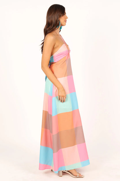 Sundae Halterneck Maxi Dress Multicoloured