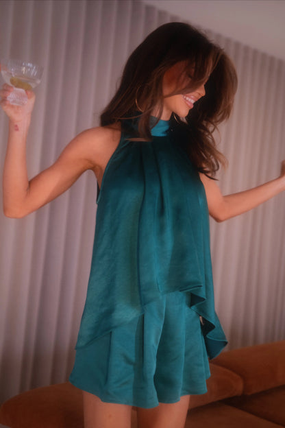Phoebe Short Set Teal Green
