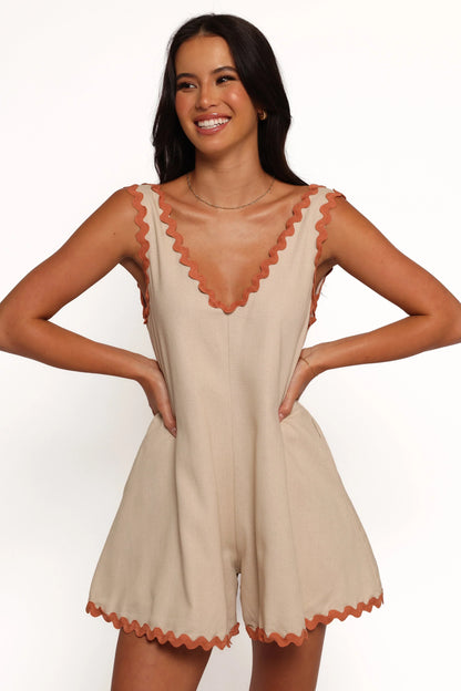 Aoife Romper Natural Tan